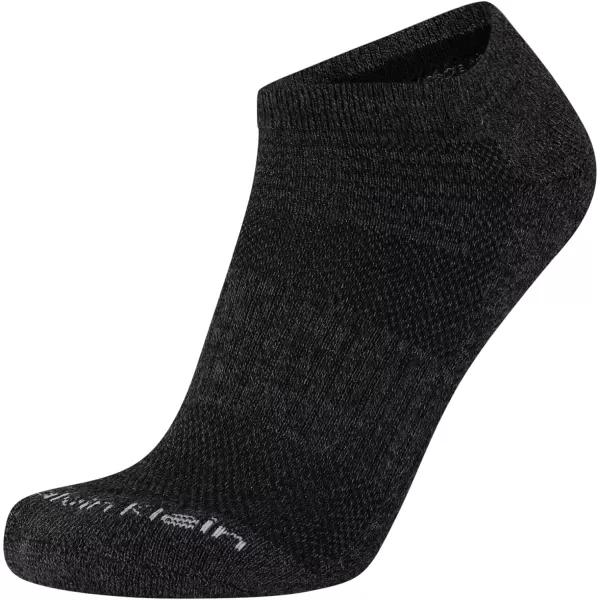Calvin Klein Mens Socks  No Show Ankle Socks 6 PackBlackCharcoal