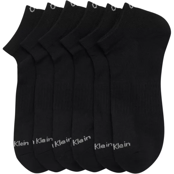 Calvin Klein Mens Socks  No Show Ankle Socks 6 PackClassic Black