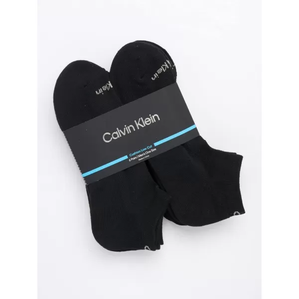 Calvin Klein Mens Socks  No Show Ankle Socks 6 PackClassic Black