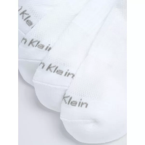 Calvin Klein Mens Socks  No Show Ankle Socks 6 PackPure White