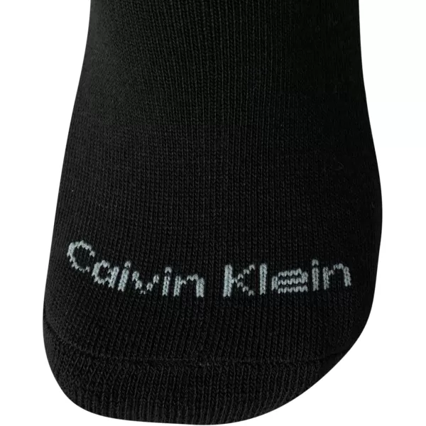 Calvin Klein Mens Socks  No Show Low Cut Athletic Socks 6 PackBlack Classic