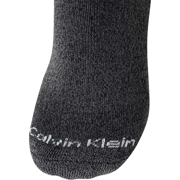 Calvin Klein Mens Socks  No Show Low Cut Athletic Socks 6 PackBlackGrey Solid