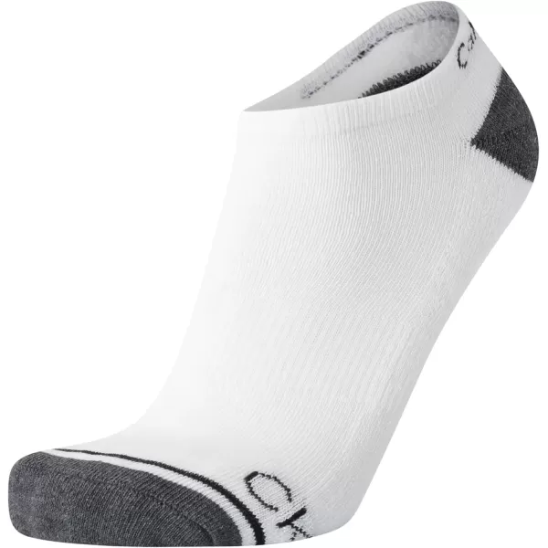 Calvin Klein Mens Socks  No Show Low Cut Athletic Socks 6 PackGrey Heather Assorted