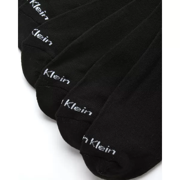 Calvin Klein Mens Socks  No Show Low Cut Athletic Socks 6 PackSolid Black