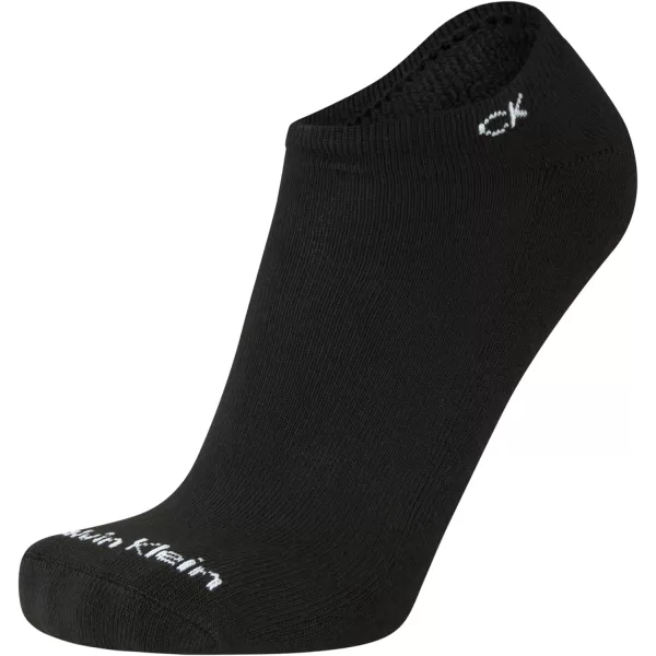 Calvin Klein Mens Socks  No Show Low Cut Athletic Socks 6 PackSolid Black