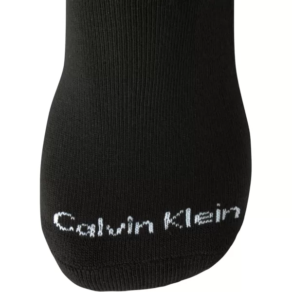 Calvin Klein Mens Socks  No Show Low Cut Athletic Socks 6 PackSolid Black