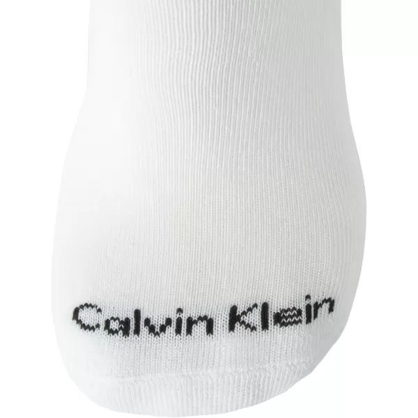 Calvin Klein Mens Socks  No Show Low Cut Athletic Socks 6 PackSolid White