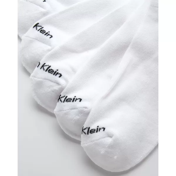Calvin Klein Mens Socks  No Show Low Cut Athletic Socks 6 PackSolid White