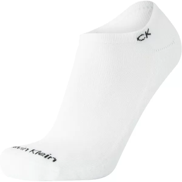 Calvin Klein Mens Socks  No Show Low Cut Athletic Socks 6 PackSolid White