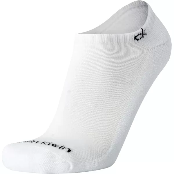 Calvin Klein Mens Socks  No Show Low Cut Athletic Socks 6 PackWhite