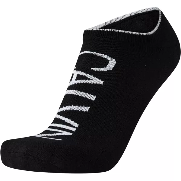 Calvin Klein Mens Socks  No Show Sneaker Liner Socks 3 PackBlack