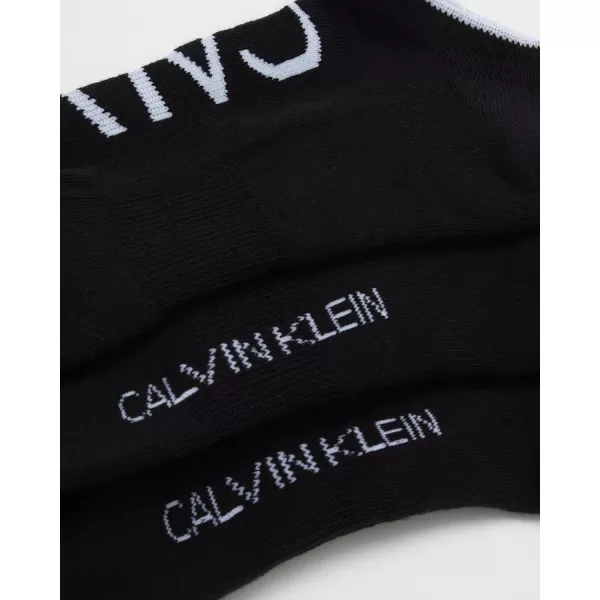 Calvin Klein Mens Socks  No Show Sneaker Liner Socks 3 PackBlack