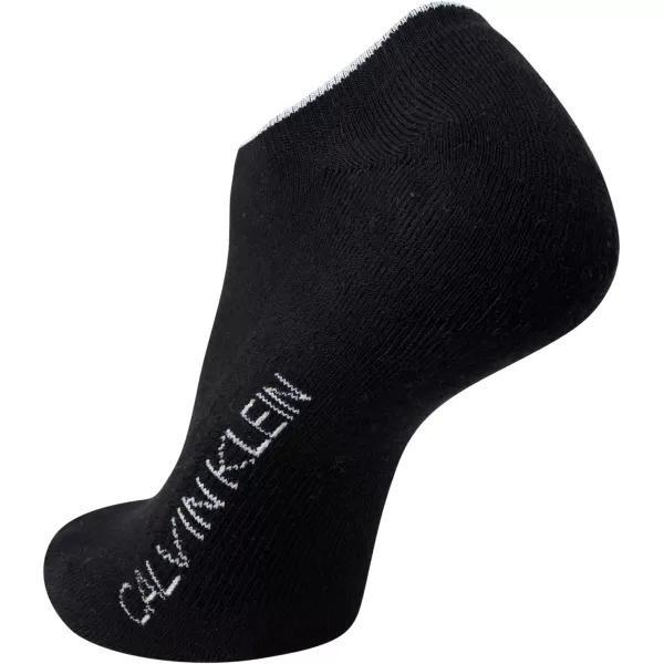 Calvin Klein Mens Socks  No Show Sneaker Liner Socks 3 PackBlackWhiteGrey