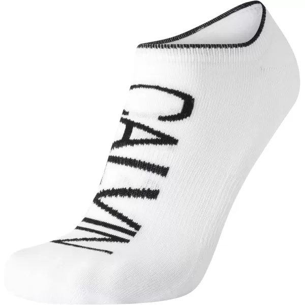 Calvin Klein Mens Socks  No Show Sneaker Liner Socks 3 PackSolid White