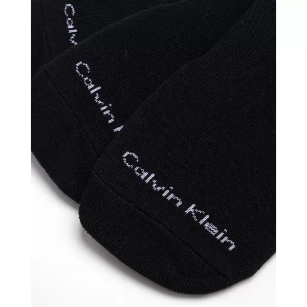 Calvin Klein Mens Socks  No Show Sneaker Liner Socks 6 PackBlack