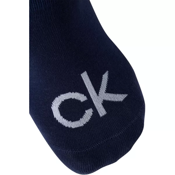 Calvin Klein Mens Socks  No Show Sneaker Liner Socks 6 PackBlue