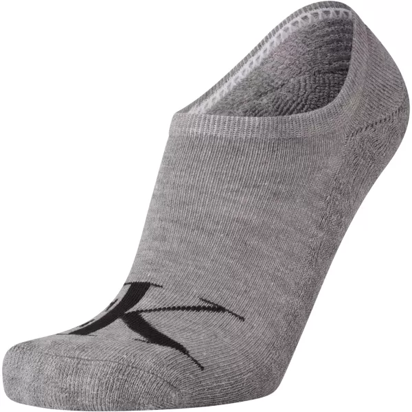 Calvin Klein Mens Socks  No Show Sneaker Liner Socks 6 PackGreyWhiteBlack