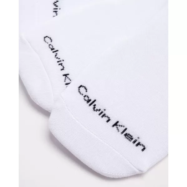 Calvin Klein Mens Socks  No Show Sneaker Liner Socks 6 PackWhite 2