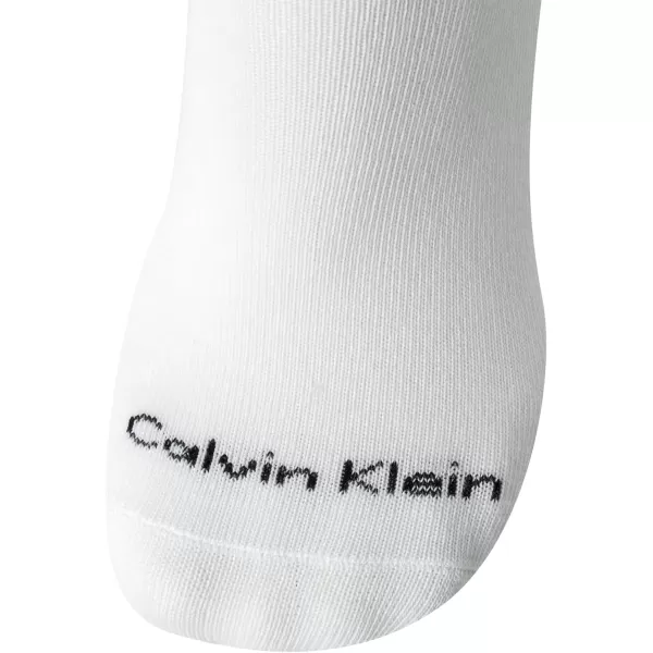 Calvin Klein Mens Socks  No Show Sneaker Liner Socks 6 PackWhite 2