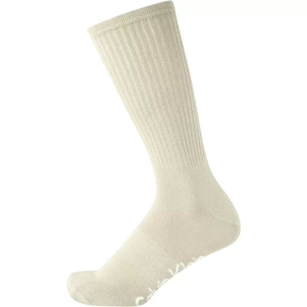 Calvin Klein Mens Socks  Sustainable SuperSoft Luxury Cushion Athletic Crew Socks 2 PackPistachio