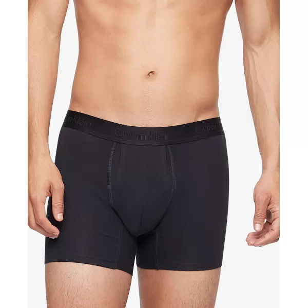 Calvin Klein Mens Standards 3Pack Boxer Brief3 Black Beauty