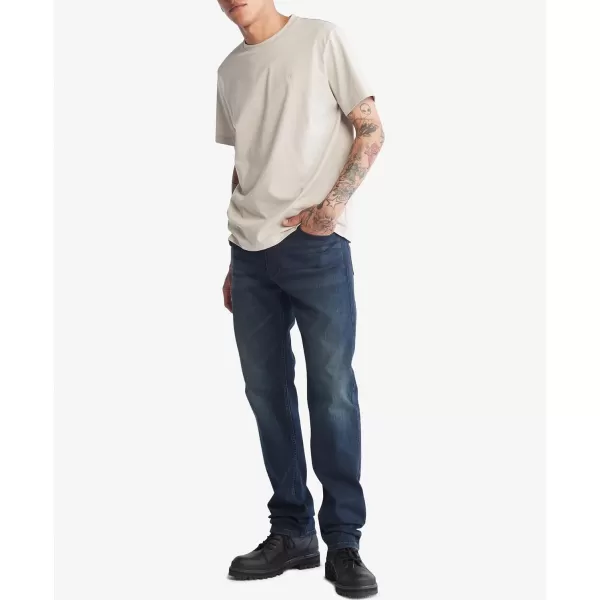Calvin Klein Mens Straight Fit JeansBoston Blue Black