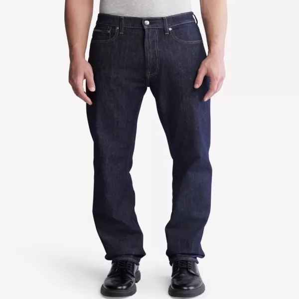 Calvin Klein Mens Straight Fit JeansCk Blue Rinse