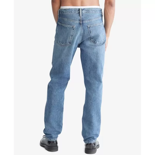 Calvin Klein Mens Straight Fit JeansCk Stone
