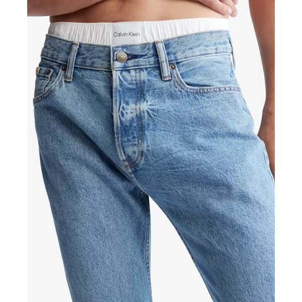 Calvin Klein Mens Straight Fit JeansDesert Blue