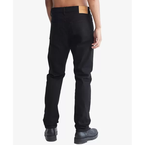 Calvin Klein Mens Straight Fit JeansForever Black