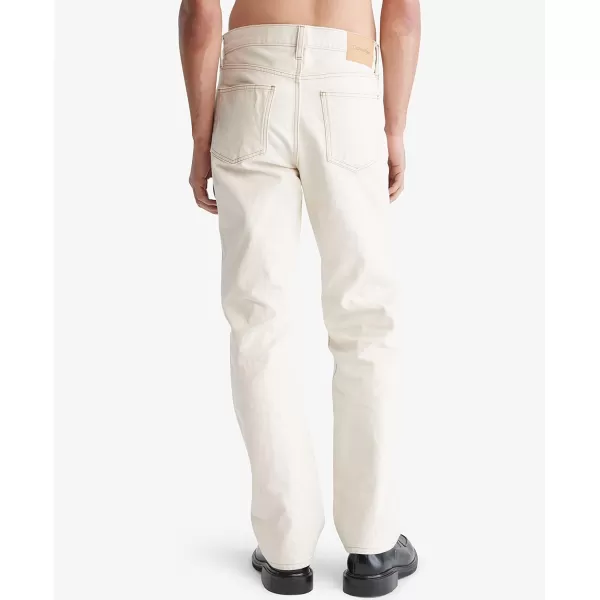 Calvin Klein Mens Straight Fit JeansNatural Raw Rinse