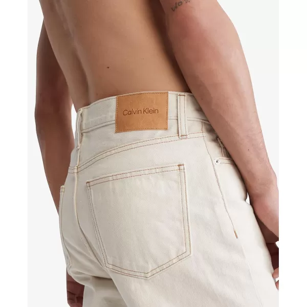 Calvin Klein Mens Straight Fit JeansNatural Raw Rinse