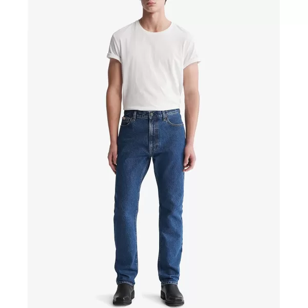 Calvin Klein Mens Straight Fit JeansPacifico