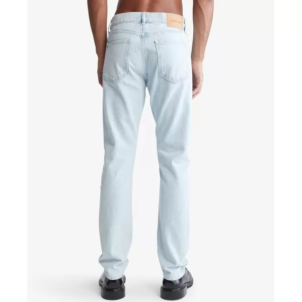 Calvin Klein Mens Straight Fit JeansSlim Straight Charlie Indigo