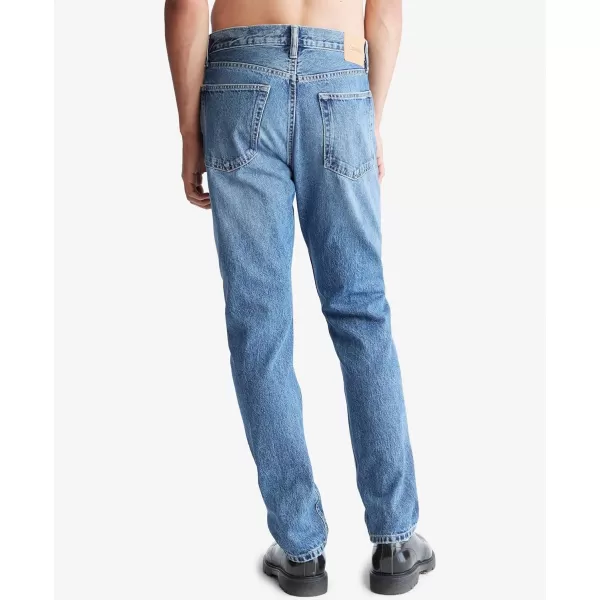 Calvin Klein Mens Straight Fit JeansSlim Straight Tinted Ck Stone