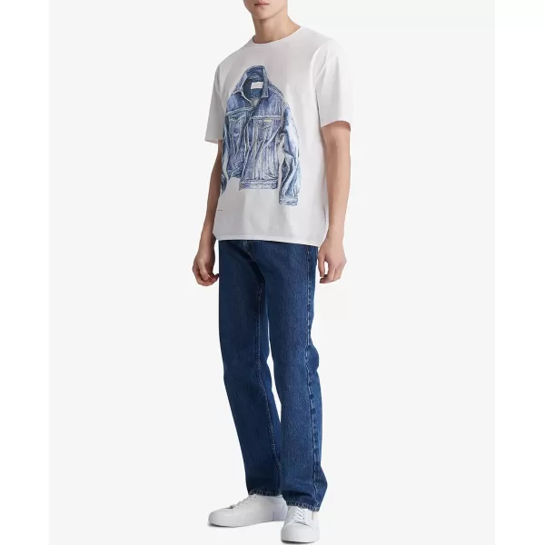 Calvin Klein Mens Straight Fit JeansStandard Straight Pacifico