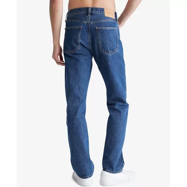 Calvin Klein Mens Straight Fit JeansStandard Straight Pacifico