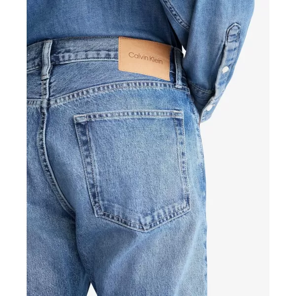 Calvin Klein Mens Straight Fit JeansTinted Ck Stone