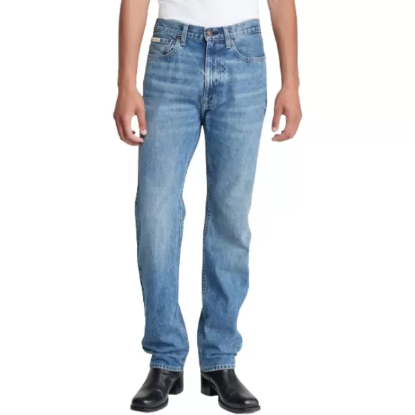 Calvin Klein Mens Straight Fit JeansTinted Ck Stone