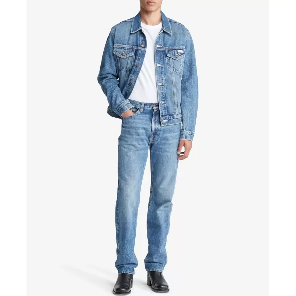 Calvin Klein Mens Straight Fit JeansTinted Ck Stone