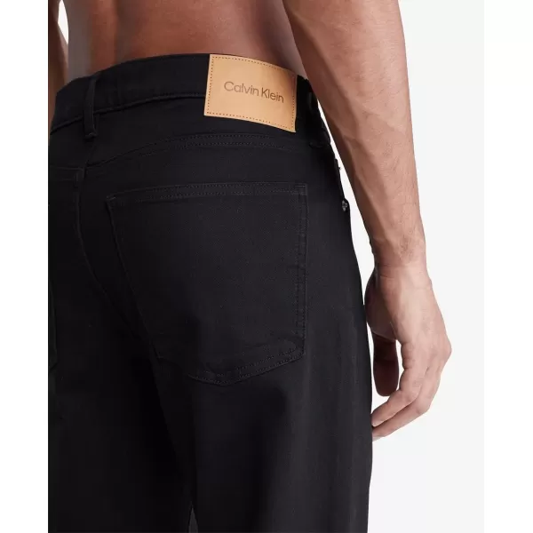 Calvin Klein Mens Straight High Stretch JeansCk Classic Black