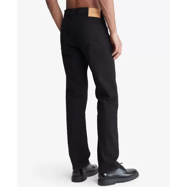 Calvin Klein Mens Straight High Stretch JeansCk Classic Black