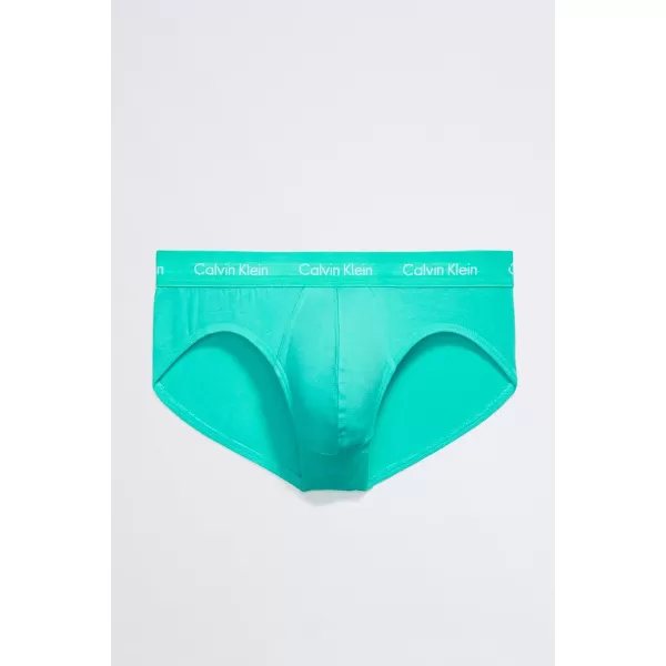 Calvin Klein Mens The Pride Edit 5Pack UnderwearBRIEF Cherry Tomato Persian Red Lemon Lime Aqua Green Blue Ambience