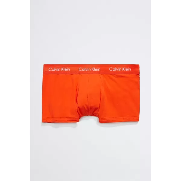 Calvin Klein Mens The Pride Edit 5Pack UnderwearTRUNK Cherry Tomato Persian Red Lemon Lime Aqua Green Blue Ambience