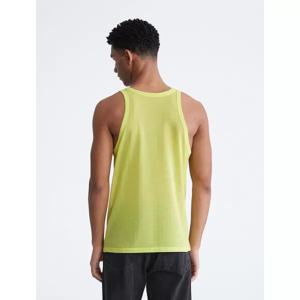 Calvin Klein Mens This is Love Pride Mesh Tank TopLemon Lime