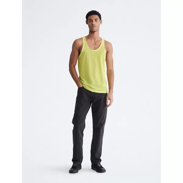 Calvin Klein Mens This is Love Pride Mesh Tank TopLemon Lime