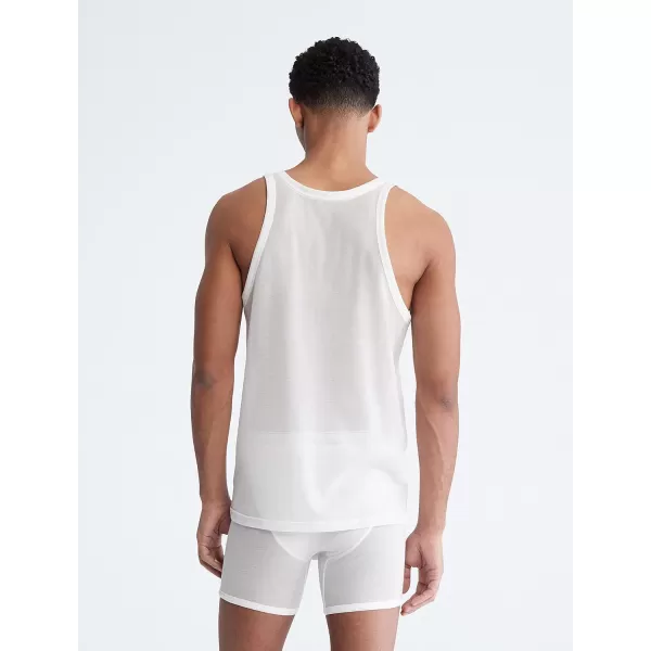 Calvin Klein Mens This is Love Pride Mesh Tank TopWhite