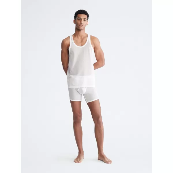 Calvin Klein Mens This is Love Pride Mesh Tank TopWhite