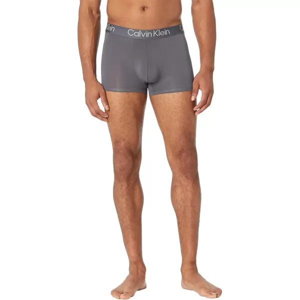 Calvin Klein Mens TrunkTourmaline Grey Heather Sleek Grey