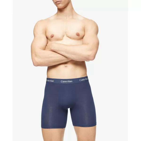 Calvin Klein Mens Ultra Soft Modern Modal Boxer BriefBlue Shadow